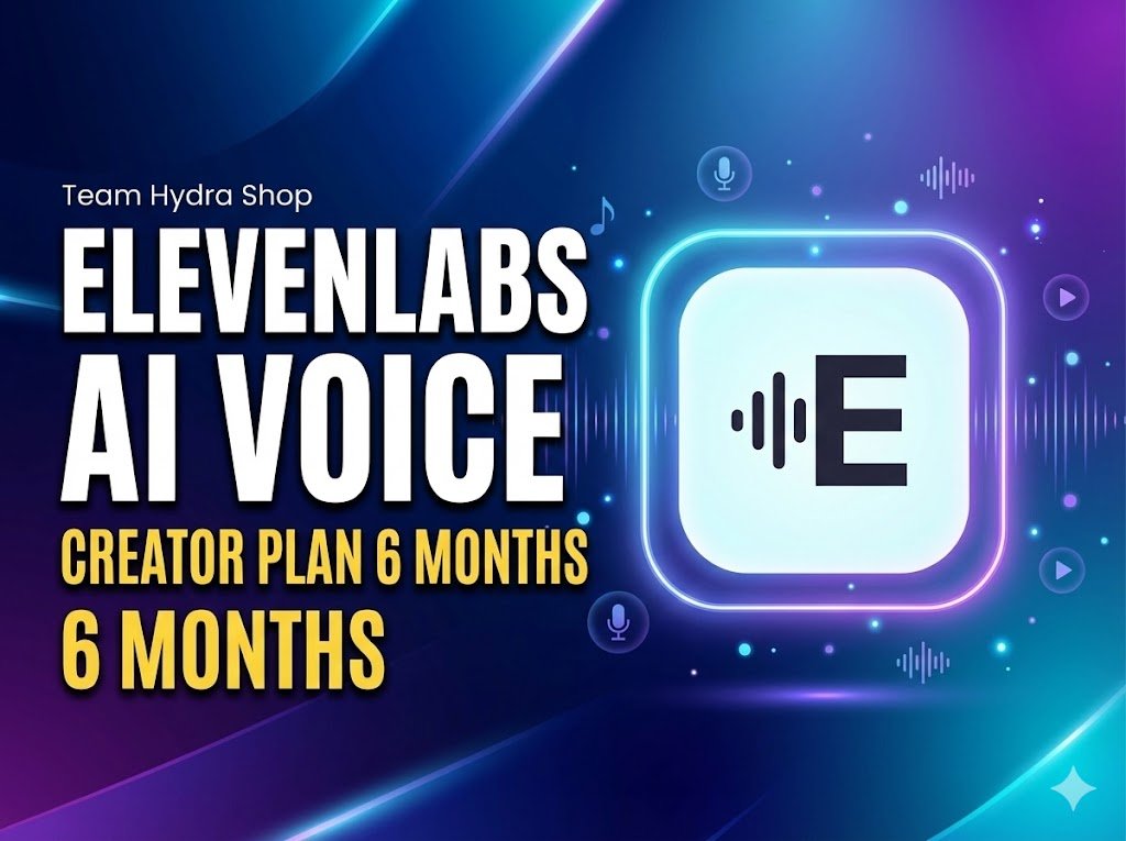 ElevenLabs AI Voice – 6 Months Creator Plan (Personal Email Activation)